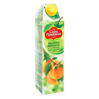 Сады Придонья сок яблочно-абрикосовый с мякотью 1л фото