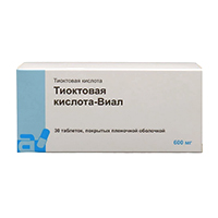Тиоктовая кислота-Виал таблетки 600мг фото