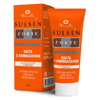 Паста &quot;Mirrolla Sulsen&quot; Форте с Климбазолом против перхоти сульсеновая 75мл фото
