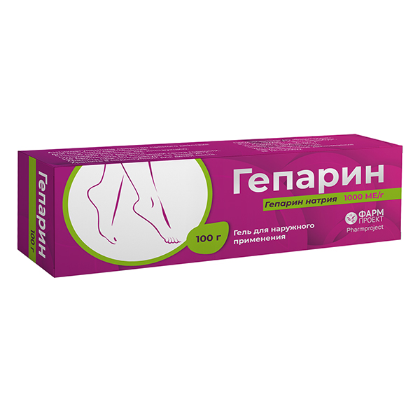 Гепарин гель 1000МЕ/г 100г фото