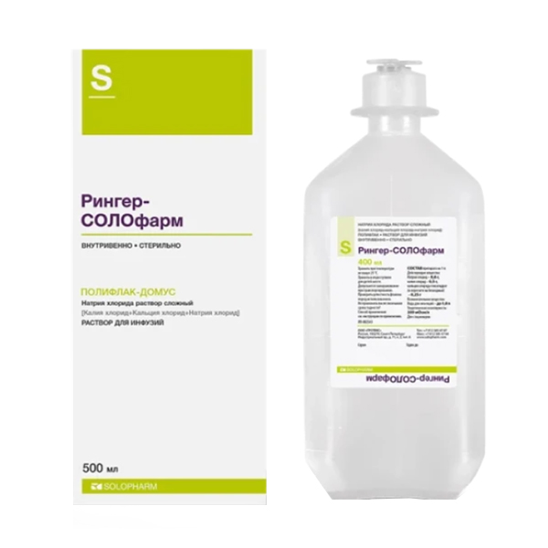 Рингер-СОЛОфарм раствор для инъекций 500мл фото