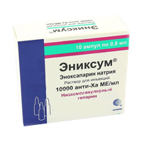 Эниксум раствор для инъекций 8000 анти-Ха МЕ/0,8мл (ампулы) фото
