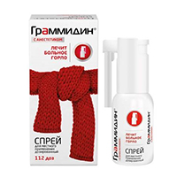 Граммидин с анестетиком спрей 112доз фото