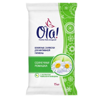 Салфетки "OLA!" Солнечная ромашка для интимной гигиены фото