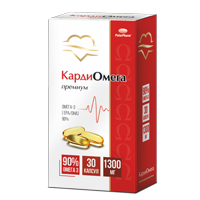 Омега-3 90% &quot;КардиОмега Премиум&quot; капсулы массой 1300мг фото