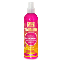 Спрей для волос "Золотой шелк" "Ламинатор" Блескообразующий 300мл фото