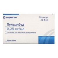 Пульмибуд суспензия 0,25мг/мл 2мл фото