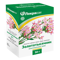 Напиток чайный "Дары природы" Золототысячник обыкновенный 50г фото