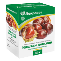 Напиток чайный "Дары природы" Каштан конский плоды 50г фото