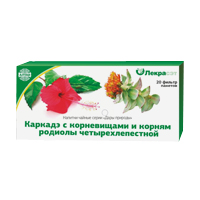 Напиток чайный "Дары природы" Каркадэ с корневищами и корнями родиолы четырехлепестной 1.5г фото