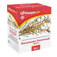 Средство косметическое "Лекра-Сэт" Багульник болотный побеги сухое для ухода за кожей 50г фото