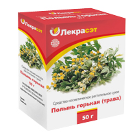 Средство косметическое "Лекра-Сэт" Полынь горькая трава сухое для ухода за кожей 50г фото