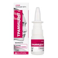 Трамицент спрей назальный 1,25% 15мл фото