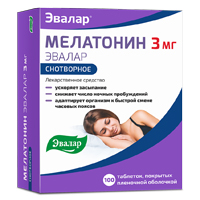 Мелатонин Эвалар таблетки 3мг фото