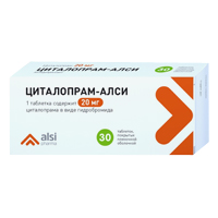 Циталопрам-АЛСИ таблетки 20мг фото