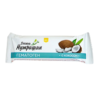 Гематоген "Народный" с кокосом "Доктор Нутришин" плитка 40г фото