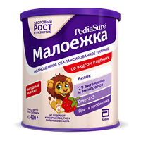 ПедиаШур Малоежка сухая смесь со вкусом клубники 400г фото