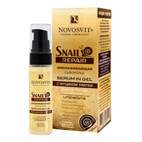 Сыворотка &quot;Novosvit&quot; Snail Repair омолаживающая с муцином улитки 30мл фото