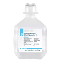 Натрия хлорид-СОЛОфарм раствор для инъекций 0,9% 200мл фото