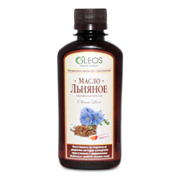 Масло льняное "Oleos" жидкость 200мл фото