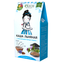 Каша льняная с расторопшей и черным тмином "Oleos" 40г фото