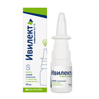 Ивилект спрей назальный с ментолом и эвкалиптом 0,1% 10мл фото
