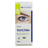 Таустин капли глазные 4% 10мл фото