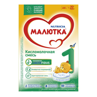 Малютка 1 смесь кисломолочная сухая 600г фото