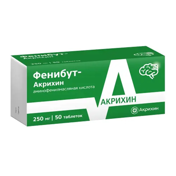 Фенибут-Акрихин таблетки 250мг фото