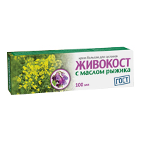 Крем-бальзам "Живокост" с маслом рыжика 100мл фото