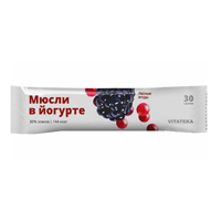 Батончик мюсли "Vitateka" Лесная смесь в йогуртной глазури 30г фото