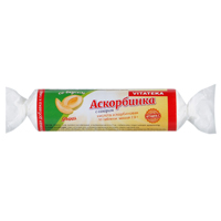 Аскорбинка с сахаром и фруктовым вкусом "Vitateka" таблетки со вкусом дыни массой 2,9г фото