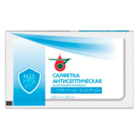 Салфетка "Апполо" антисептическая с перекисью водорода 200х300мм фото
