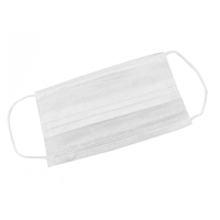 Маска медицинская "Resid" трехслойная на резинке белая фото