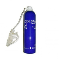 Баллончик кислородный индивидуальный "Kislorod" K12L-M с маской 12л фото