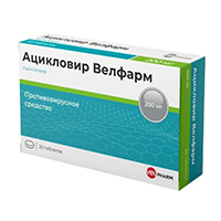 Ацикловир Велфарм таблетки 200мг фото
