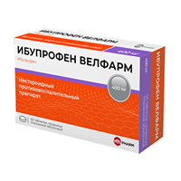 Ибупрофен Велфарм таблетки 400мг фото
