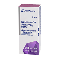 Бимикомби Антиглау ЭКО капли 0.3мг/мл + 5мг/мл 3мл фото