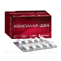 Консилар-Д24 капсулы 1,25мг+5мг фото