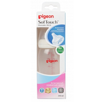 Бутылочка "Pigeon" SofTouch Peristaltic Plus для кормления с 3 месяцев полипропиленовая 240мл фото