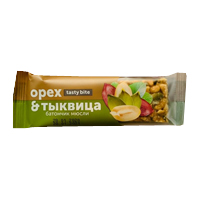 Батончик мюсли "Tasty bite" орех с тыквицей с витамином C 40г фото
