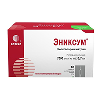 Эниксум раствор для инъекций 7000 анти-Ха МЕ/0,7мл (шприц) фото