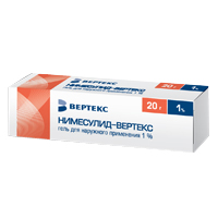 Нимесулид-Вертекс гель 1% 20г фото
