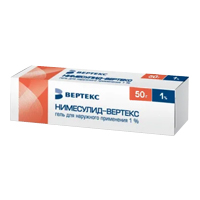 Нимесулид-Вертекс гель 1% 50г фото