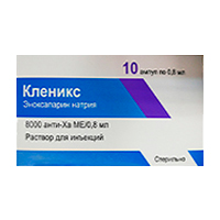 Кленикс раствор для инъекций 8000анти-Ха МЕ/0,8мл фото