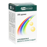 Аскорбиновая кислота-Фармстандарт драже массой 0,25г фото