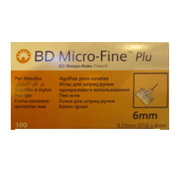Иглы BD Micro-Fine Plus для шприц-ручки 31G (0,25х6мм) фото