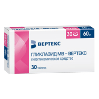 Гликлазид МВ-Вертекс таблетки 60мг фото