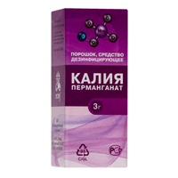 Калия перманганат средство дезинфицирующее порошок 3г фото