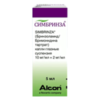 Симбринза капли 2мг/мл+10мг/мл 5мл фото